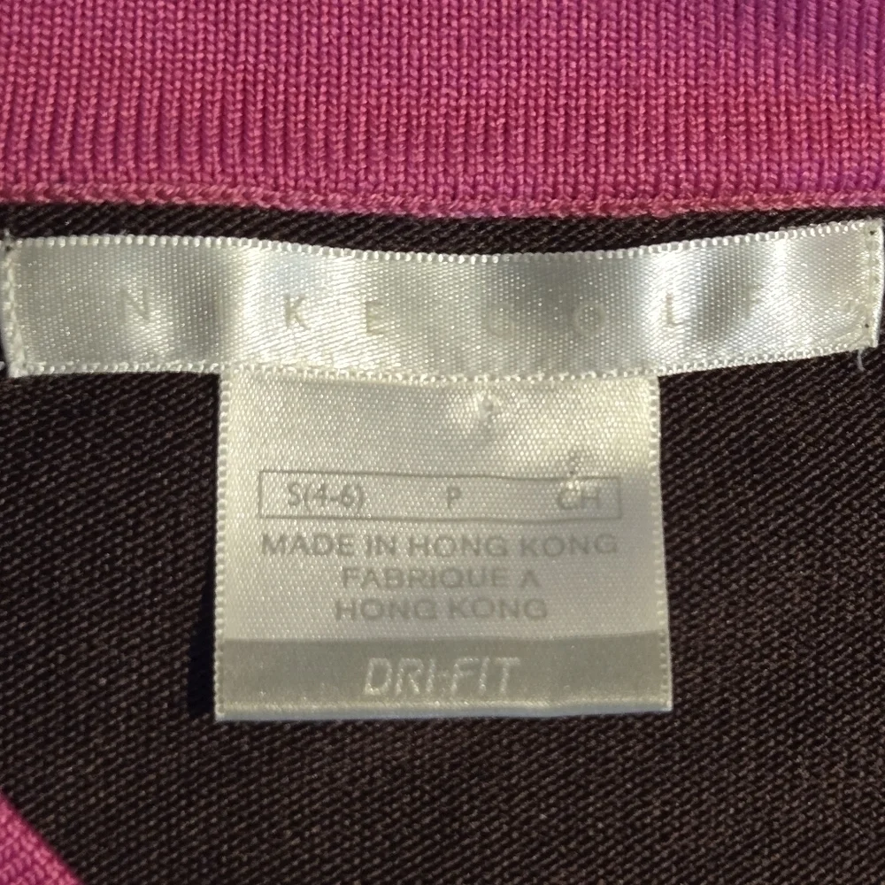 Nike Womens Athletic V Neck Long Sleeve Ribbed Golf Top Small - Picture 5 of 8